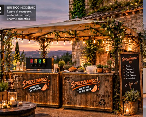 Allestimento Rustico moderno